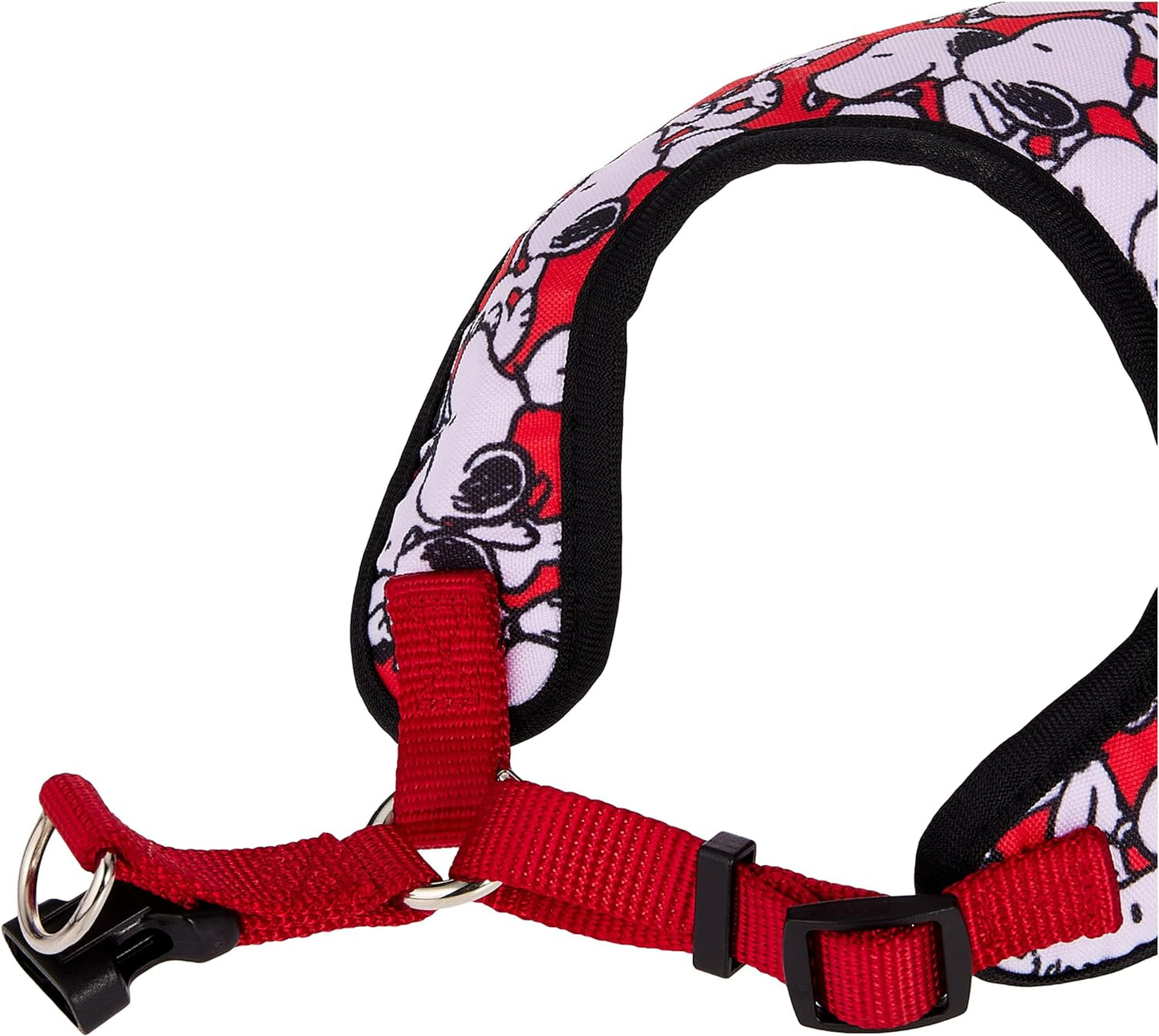 Charlie Brown Snoopy Hard & Harness, Red for Small Dogs | No Pull Dog Harness with Red Features