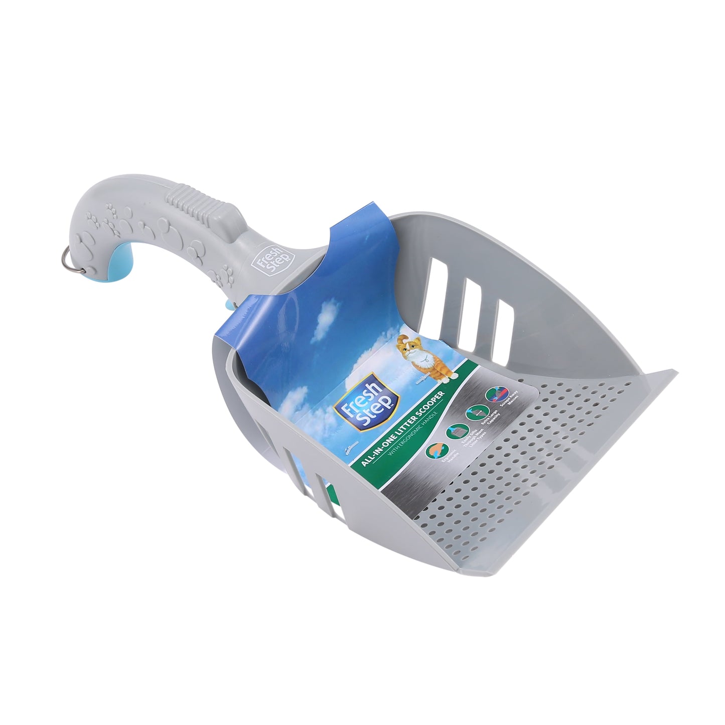 All in One Litter Scoop with Fast and Easy to Use Deep Shovel and Ergonomic Handle Grip