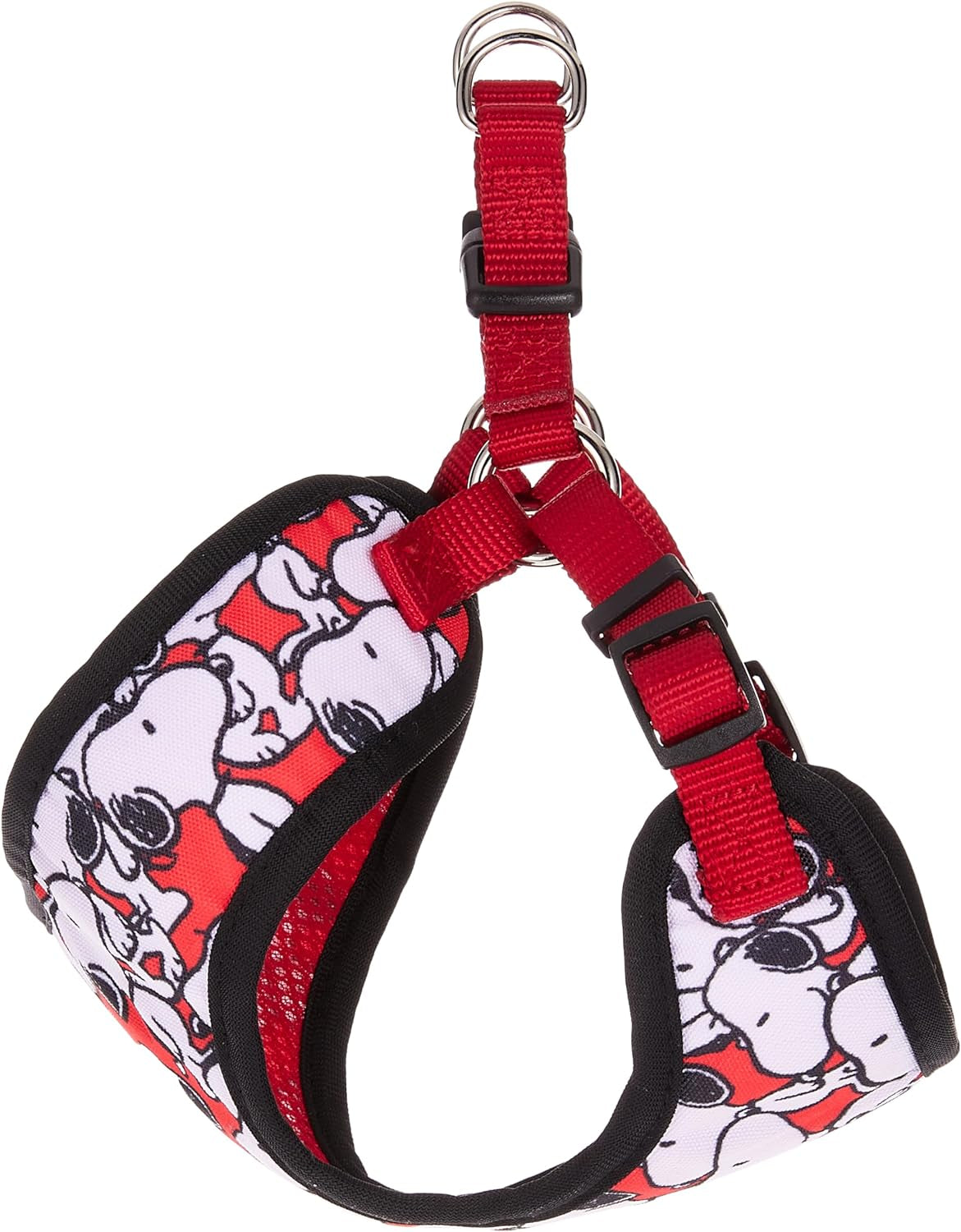 Charlie Brown Snoopy Hard & Harness, Red for Small Dogs | No Pull Dog Harness with Red Features