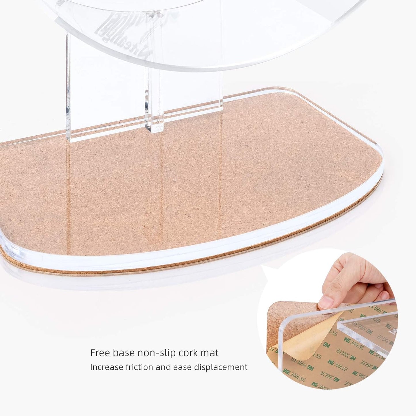 Silent Hamster Exercise Wheel: - Dual-Bearing Quiet Spinning Acrylic Hamster Running Wheel for Dwarf Hamster Gerbils Mice Degus or Other Small Animals (S)