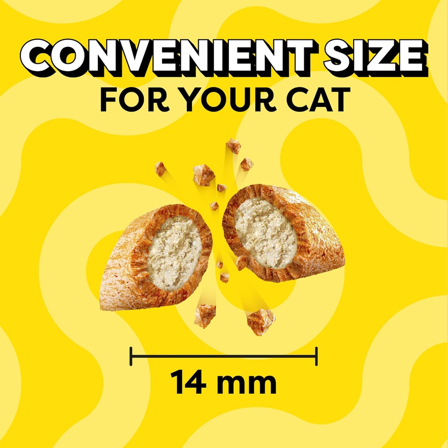 Jumbo Stuff Crunchy and Soft Cat Treats, Savory Salmon Flavor, 5.3 Oz. Pouch (Pack of 10)