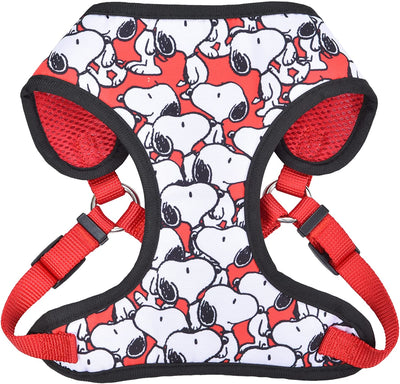 Charlie Brown Snoopy Red Dog Harness, Medium - White Dog Harnesses with Red Features, No Pull Harness, Apparel & Accessories for All Dogs