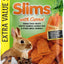 Slims Carrot Small Animal Treats – Light, Healthy Food Bites - Crispy Carrot Treats for Rabbits, Guinea Pigs, Hamsters & Chinchillas (10Oz).