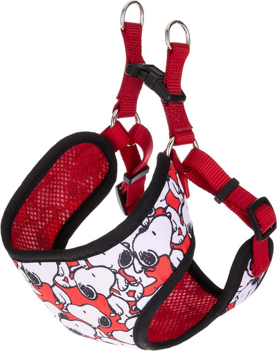 Charlie Brown Snoopy Hard & Harness, Red for Small Dogs | No Pull Dog Harness with Red Features