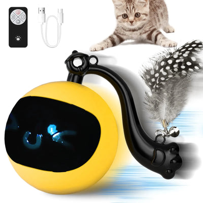 Electric Cat Toys Automatic Rolling Ball Interactive Cat Toys for Cats Training Self-Movingtoys Pet Accessories