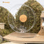 Silent Hamster Exercise Wheel: - Dual-Bearing Quiet Spinning Acrylic Hamster Running Wheel for Dwarf Hamster Gerbils Mice Degus or Other Small Animals (S)