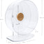 Silent Hamster Exercise Wheel: - Dual-Bearing Quiet Spinning Acrylic Hamster Running Wheel for Dwarf Hamster Gerbils Mice Degus or Other Small Animals (S)