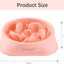 Slow Feeder Dog Bowls 2PCS, Anti-Choking Puzzle Dog Food Bowls, Anti-Slip Interactive Dog Feeding Bowls That Slow down Eating, Bloat Stop Maze Dog Dishes for All Breeds Pets Pink&Purple