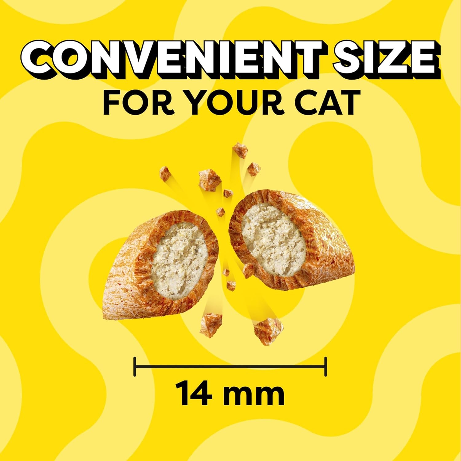 Jumbo Stuff Crunchy and Soft Cat Treats, Savory Salmon Flavor, 5.3 Oz. Pouch (Pack of 10)